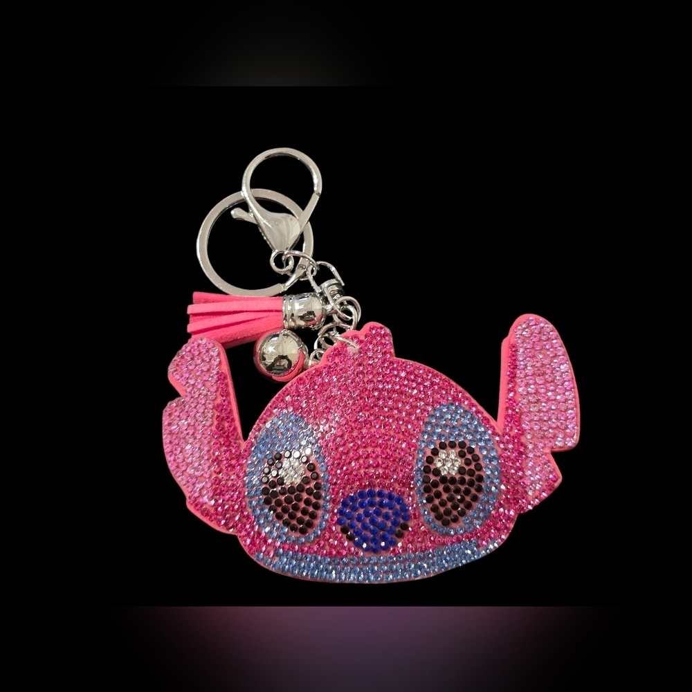 Pink Stitch Character Bag Charm Keychain